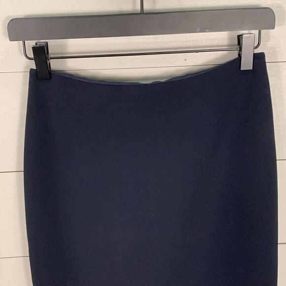 Giorgio Armani wool blend navy blue pencil skirt suit office size US 36 - Picture 2 of 8